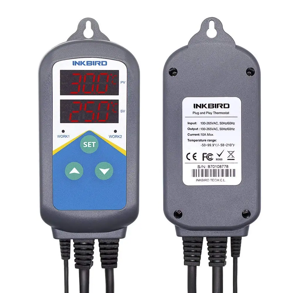 [Stock Clearance】INKBIRD ITC-306T, контроллер температуры двойного нагрева, 24 часа, дневной и ночной режим