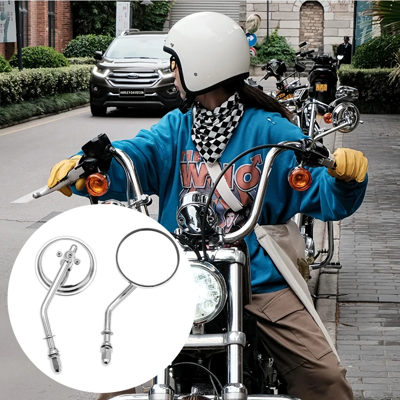 

For Harley Davidson Heritage Softail Low Rider S Breakout Fat Bob Road King Motorcycle Rearview Mirror Aluminum Side Mirror