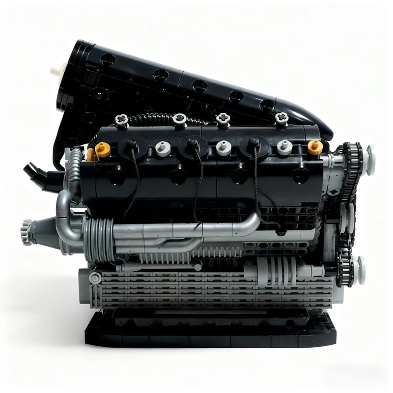 1265pcs MOC Hybride Motor Geïnspireerd Technisch Model Bouwstenen Architectuur Kerstcadeaus Speelgoed Idee Baksteen Onderwijs Kinderen