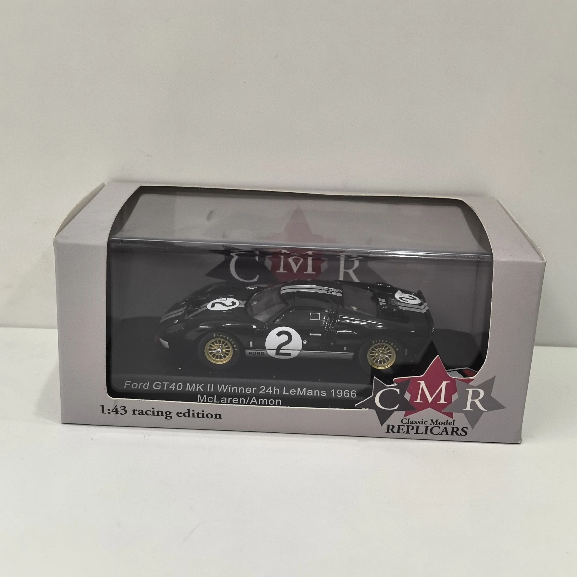 Diecast CMR Skala 1/43 FORD GT40 MK II LeMans 1966 # 2 Model Mobil Alloy