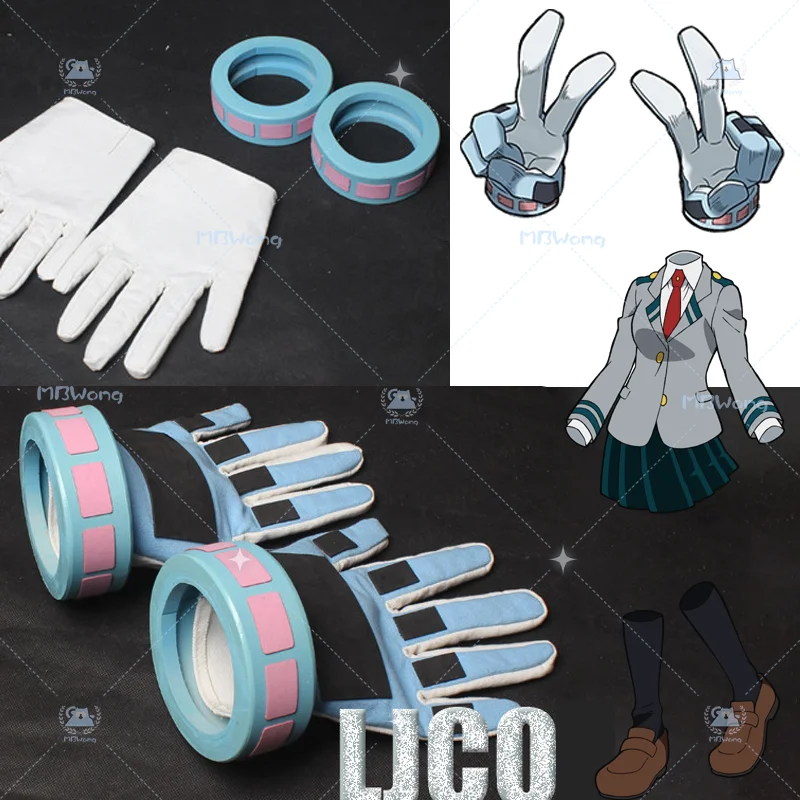 

Anime Academia Toru Hagakure Cosplay Prop Invisible Girl Hagakure Tōru Cosplay Gloves For Hallowmas Party Adult Women Men