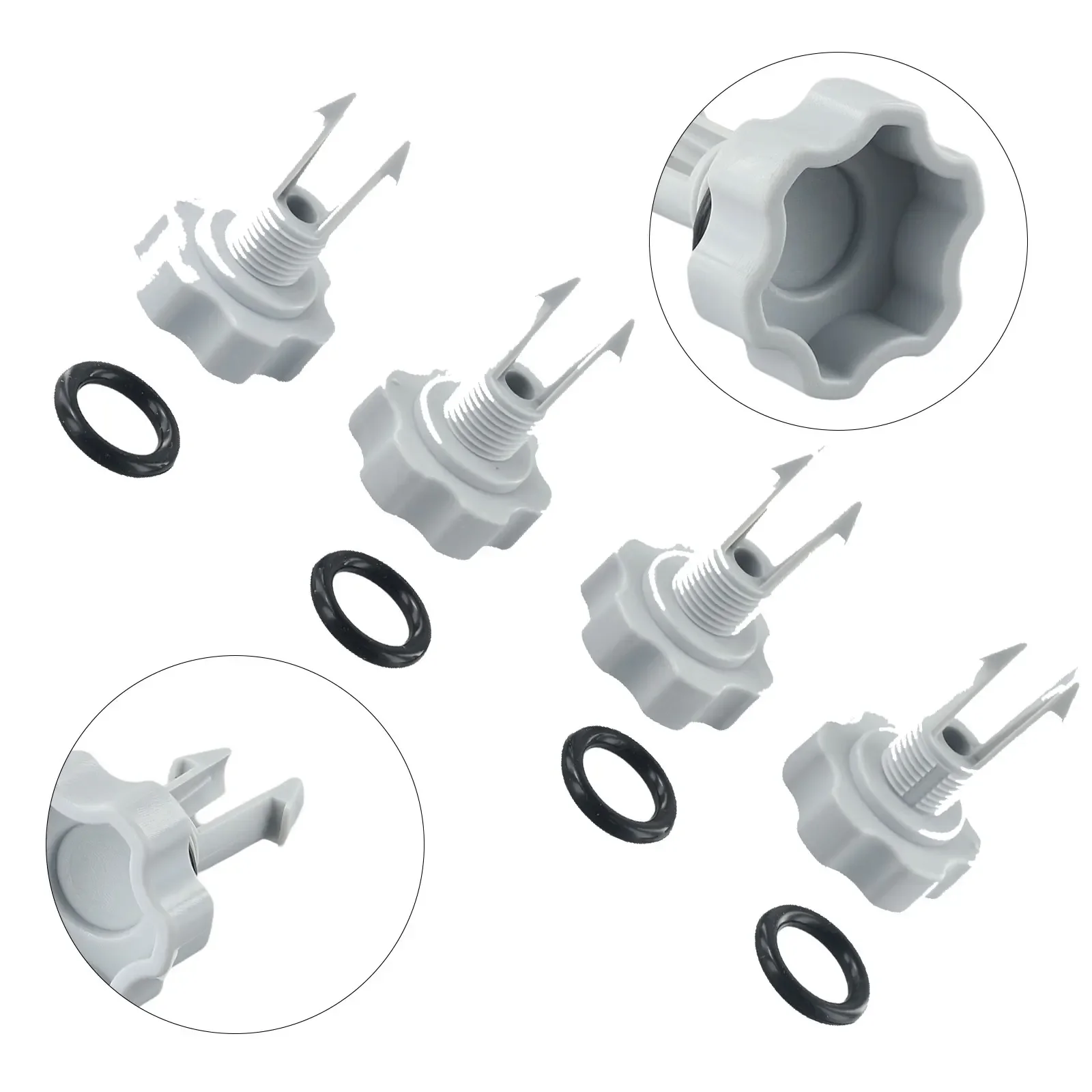 4 Sets Exhaust Valves For Intex 25002 Set Of Air Release Valves With O-Rings For Filter Pump Systems Hot Tubs Swimming Pool Part