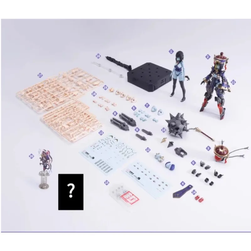 Oryginalna figurka anime, zombie, mobile suit, dziewczyna JIU LIAN, model do składania, zabawki kolekcjonerskie, ozdoby, prezenty dla dzieci.