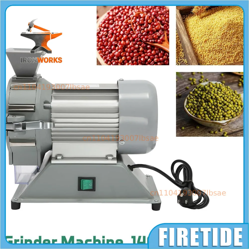 Electric Micro Cereal Grinding Machine, 360-180Mesh High-speed, Commercial Powder Machine for Restaurant, Laboratory, Home 110V