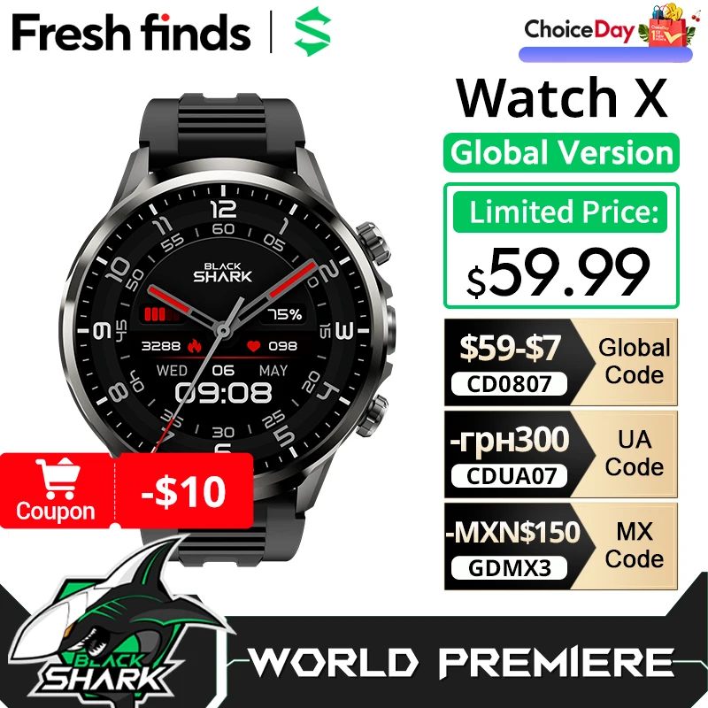 Global Version Black Shark Smart Watch X 4G Android Watch 1.9″Display 2MP Camera IP67 Washable APP Free Download