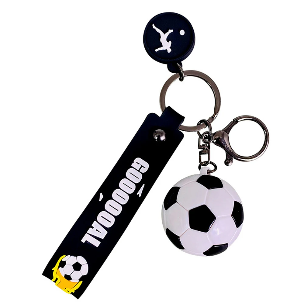 Acrylic Football Keychain Car Backpack Sports Men Football Lover Keyring Birthday Jewelry Gift