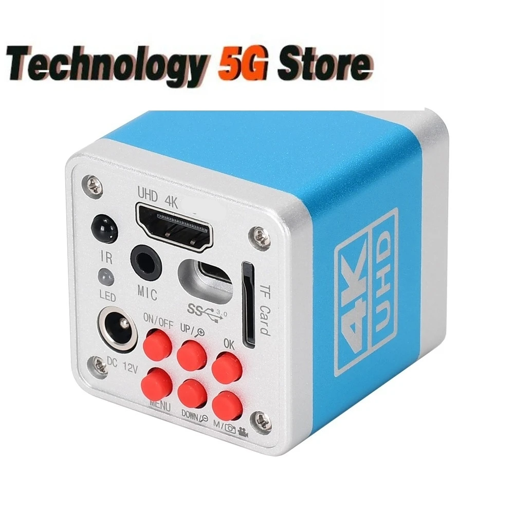 

HAYEAR HY-6110 4K UHD Digital Microscope Camera HDMI-compatible Camera USB Industrial Electronic Camera With 32G TF Card