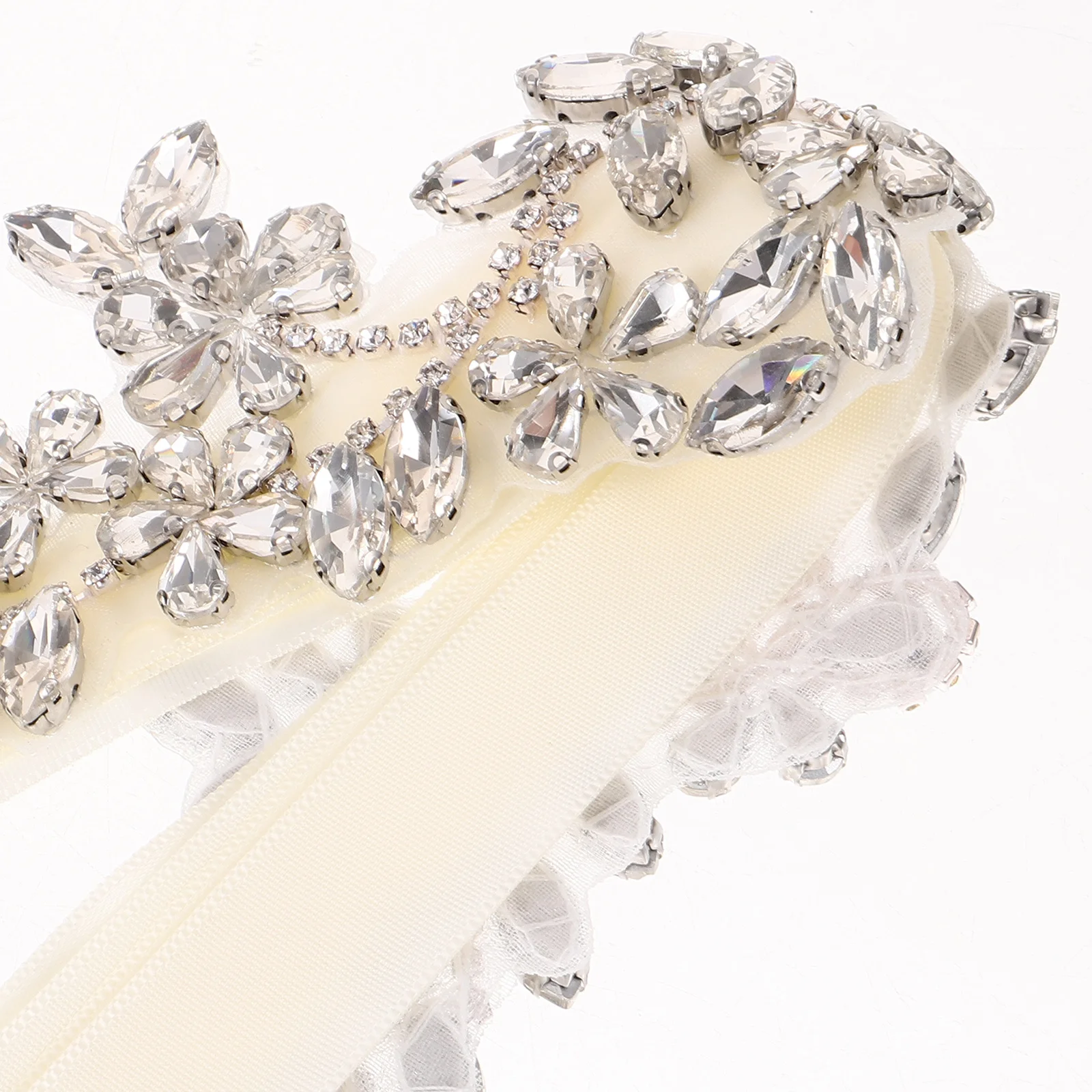 

Rhinestone Sash For Wedding Dress Bridal Ribbon Belt Sparkly Formal Wear Accessory Dress Belt Rhinestones