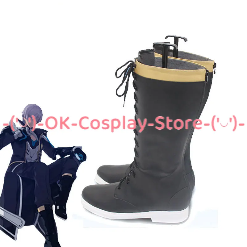 Game Honkai Impact 3 Kevin Kaslana Cosplay Shoes Halloween Carnival Boots PU Shoes  Cosplay Props Custom Made