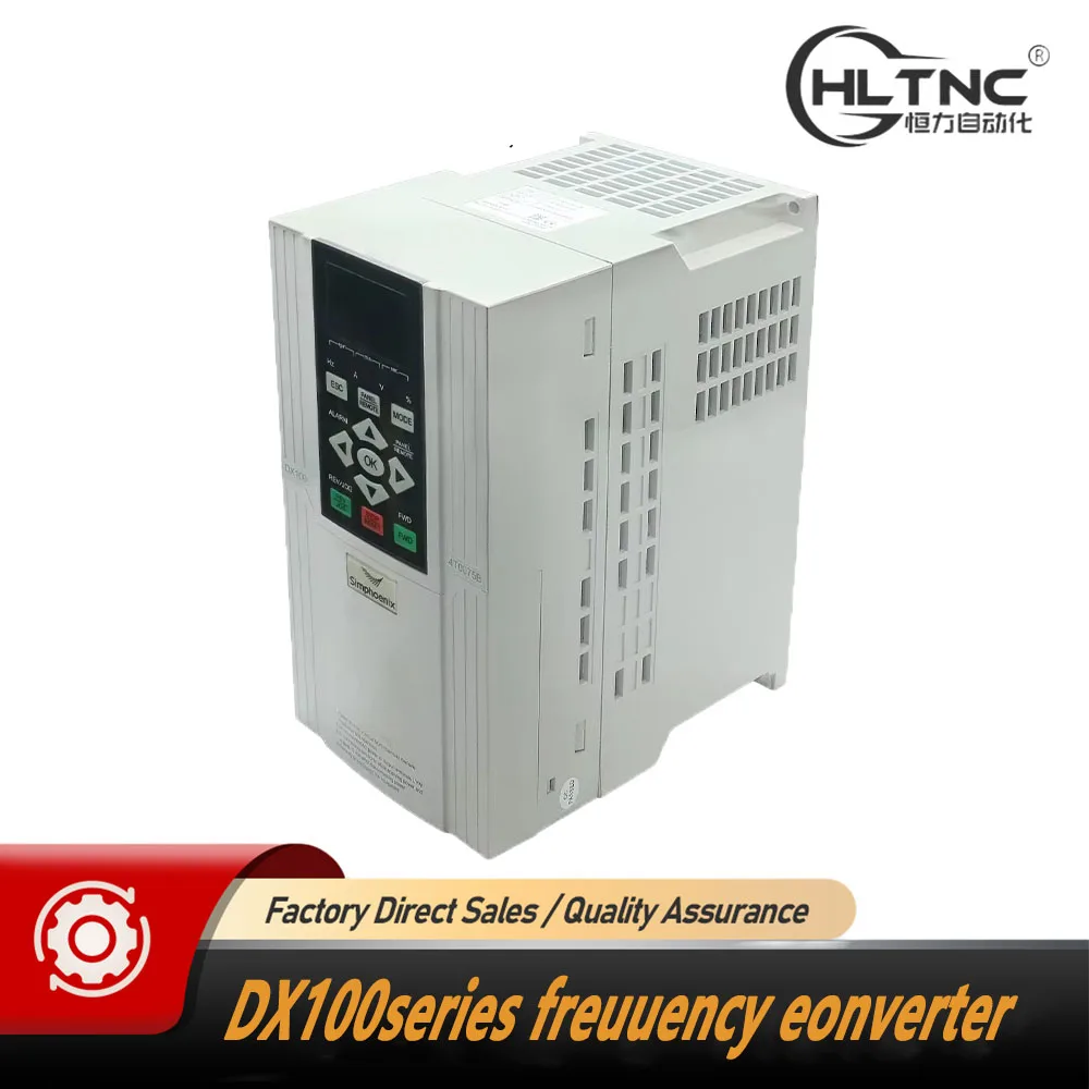 

Simphoenix Sunfar VFD 7.5kw 380V Open-loop Vector inverter DX100-4T0075B 3phase 17A RS485 For CNC Spindle Motor Speed Control