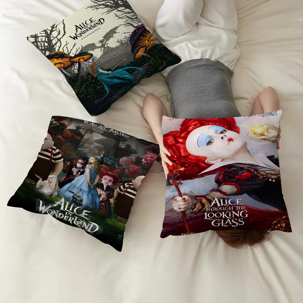 

A-Alice I-In W-Wonderland Pillow Anime Pillow Sofa Bed Head Pillow Cover Cushion Cover 45x45 cm Fashion