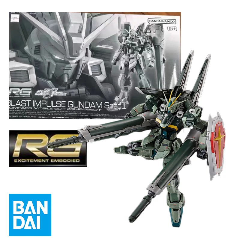 Bandai RG 1/144 GUNDAM BLAST IMPULSE GUNDAM SPEC2 Model Kit Anime Action Fighter Assembly Models Collection Toy Gift For KID