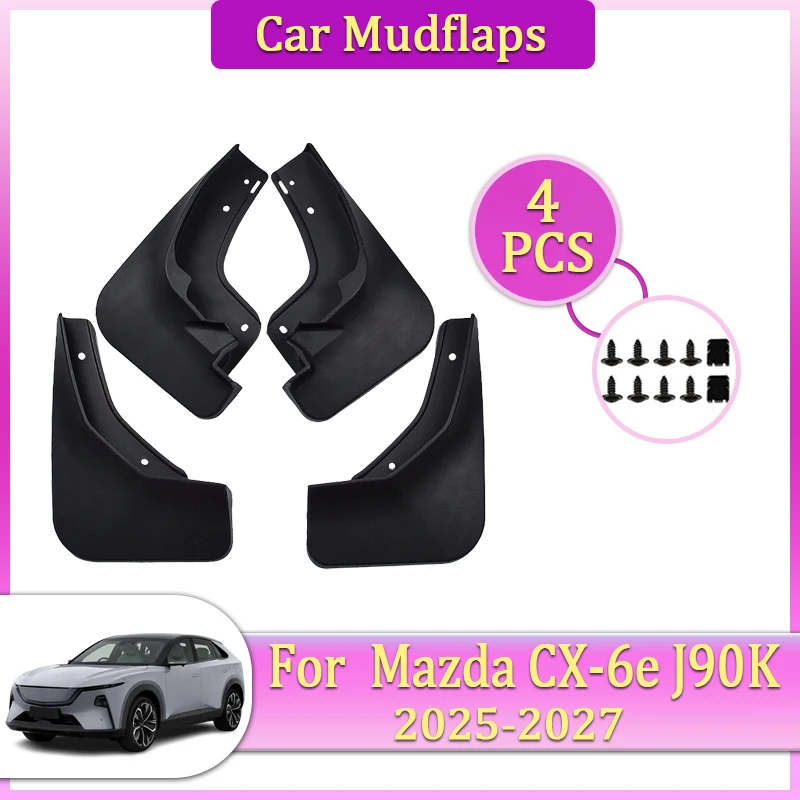 

Car Fenders For Mazda CX 6e EZ 60 J90K 2025 Mudguard Parts 2026 2027 Mudflaps Tool Splash Flare Cover Guard Auto Mud Accessories