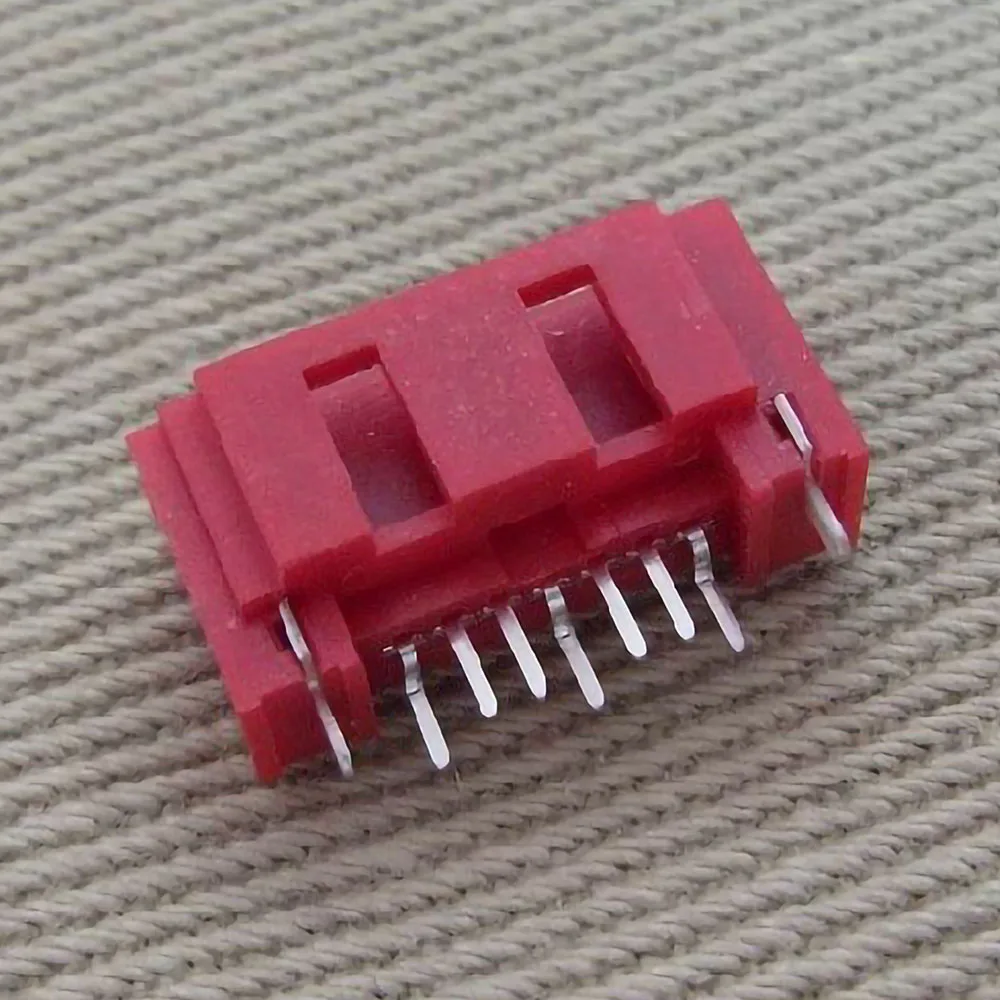 2PCS SATA 7Pin Female Type A Needle SATA 7P Double Row 180 Degree Connector Port Hard Disk Interface Socket SATA PCB DIY