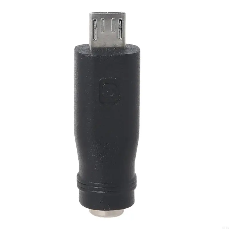 Adaptador masculino Micro USB Q5WA 5.5x2.1 mm Adaptador alimentación femenina para teléfono móvil