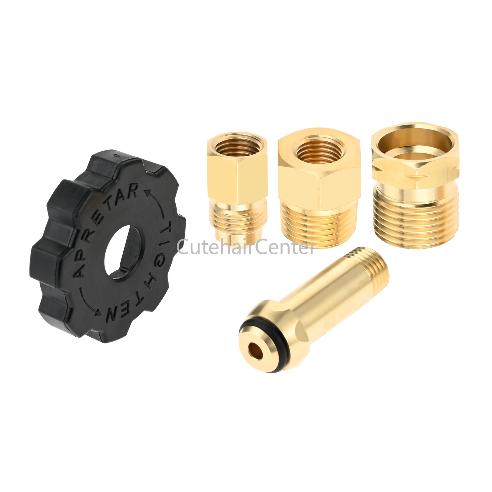 Soft Nose POL Propane Gas Tank Adapter Plug Brass Valve Full Flow 3/8\