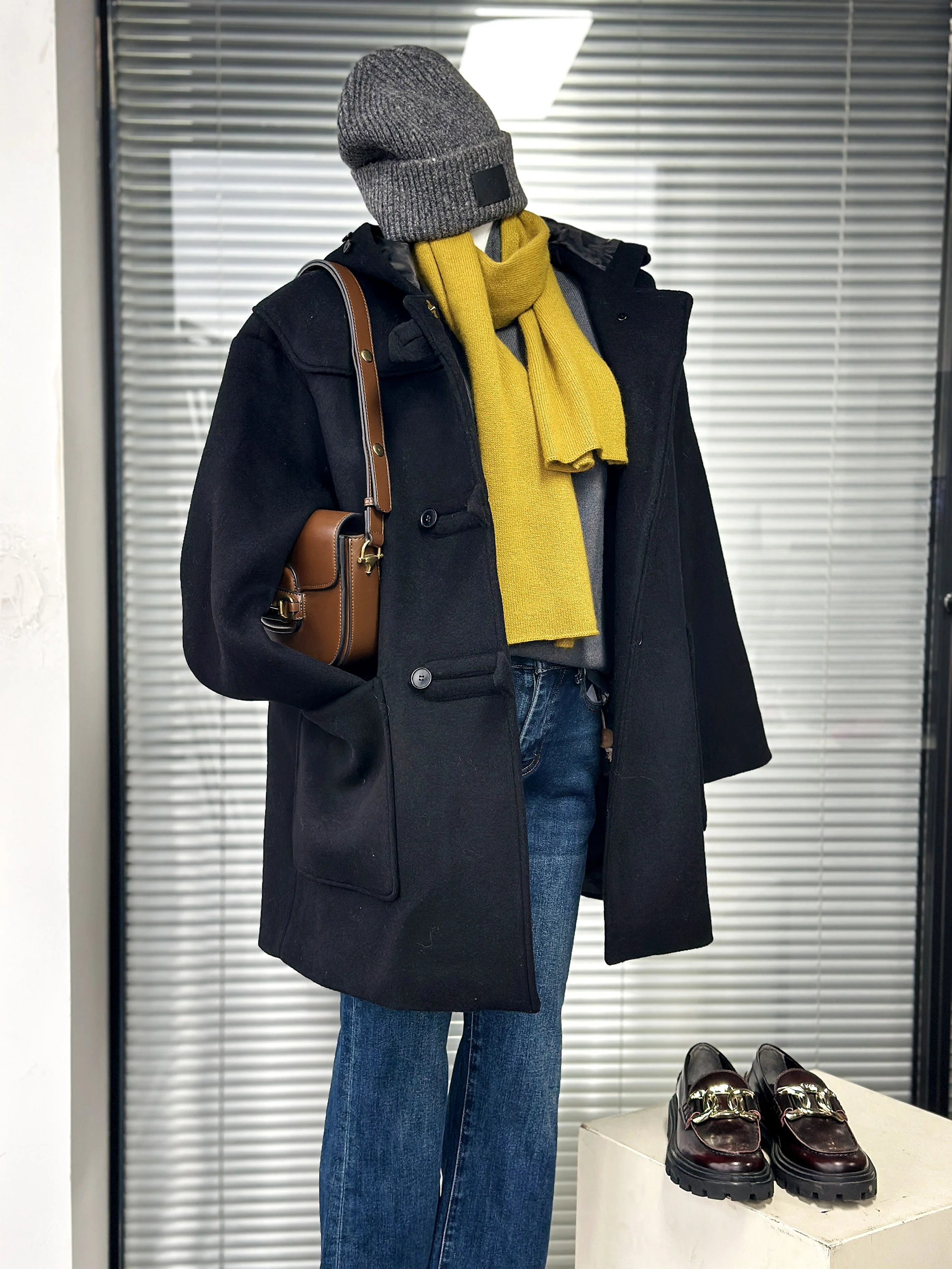 

Женское шерстяное пальто с капюшоном, средней длины, утепленное, для повседневной носки, эксклюзивно онлайн, зимняя модная верхняя одежда для женщин