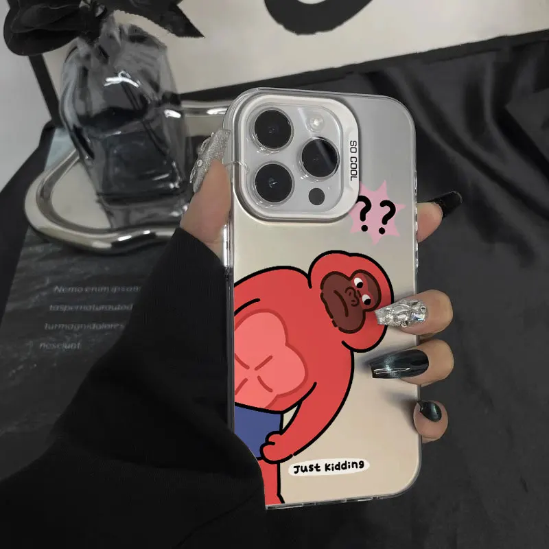 

Toilet Peek Muscle Gorilla Phone Case For Samsung Galaxy S25 S24 S23 S22 S21 Plus FE Ultra A36 A26 A55 A35 A25 A34 A54 A53 Cover