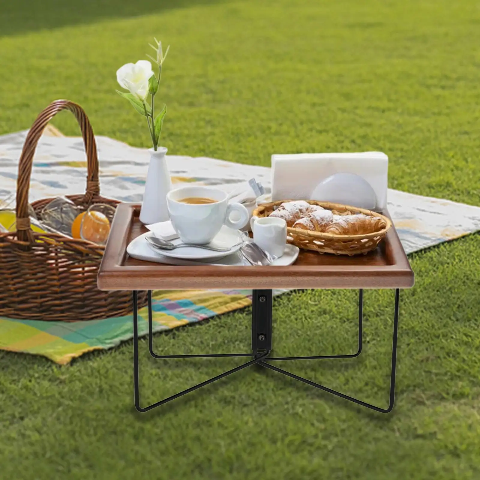 حامل تبريد قابل للطي عالي التحمل للمشي لمسافات طويلة والطبخ وصيد الأسماك #4