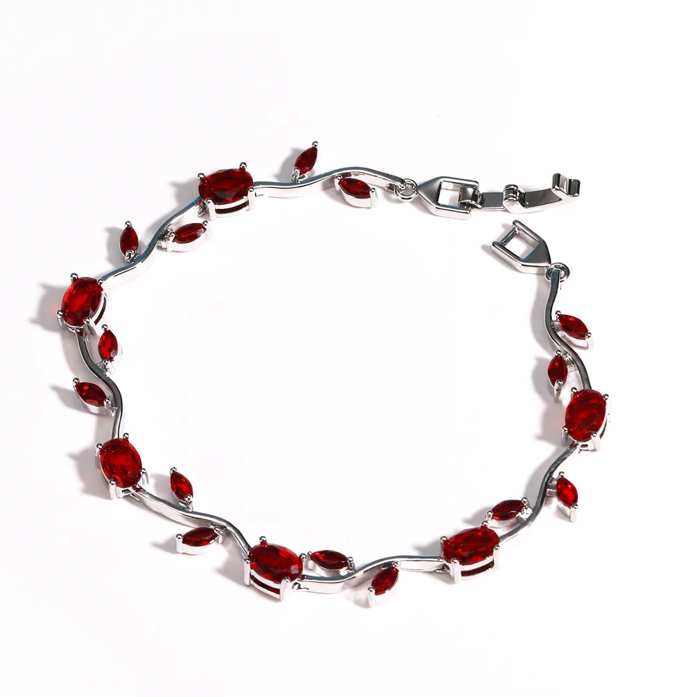 Tulpenrosa Zirkonia-Handgelenkskette mit Rankenblumen, süßes und romantisches Metallarmband für Damen, Schmuck, Hochzeitsgeschenk
