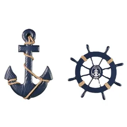 Sailor Personality Ornament Mediterranean Helmsman Anchor Combination Bedroom Decoration