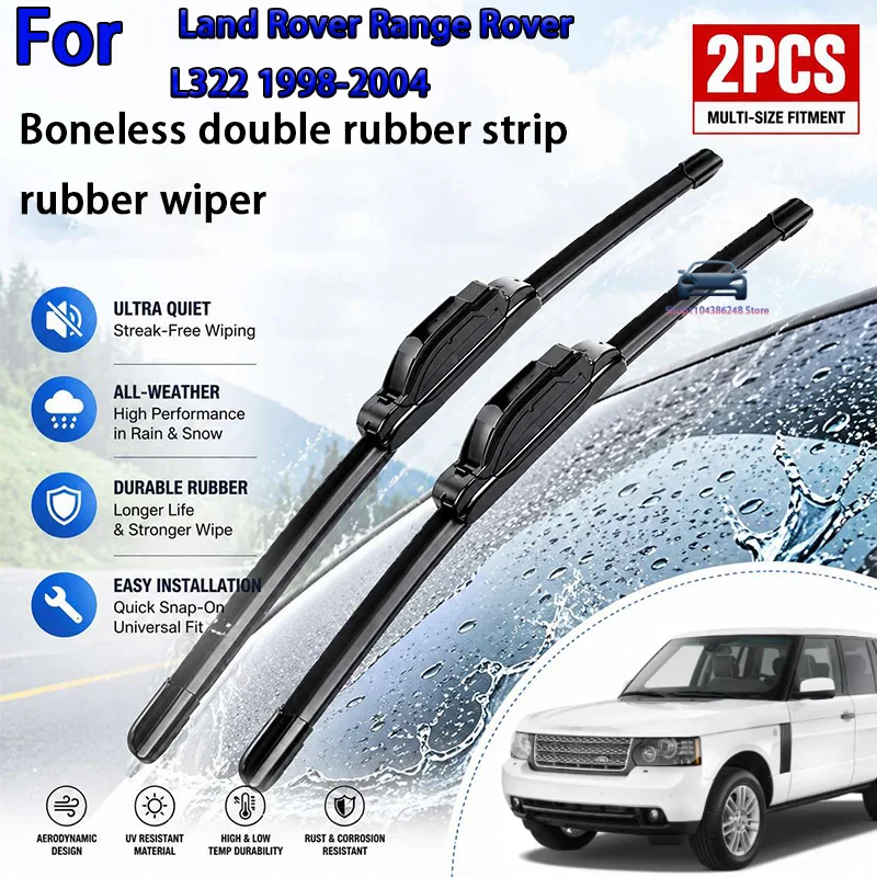 

Front Wiper Blades For Land Rover Range Rover L322 1998-2004 Windshield Windscreen Window Brush 26"26"