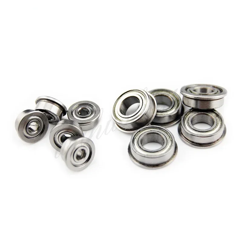 20pcs Miniature Flange Bearing MF52ZZ MF62ZZ MF63ZZ MF74ZZ MF83ZZ MF84ZZ To MF148ZZ  Thin Wall Metal Shielded Flanged Bearings