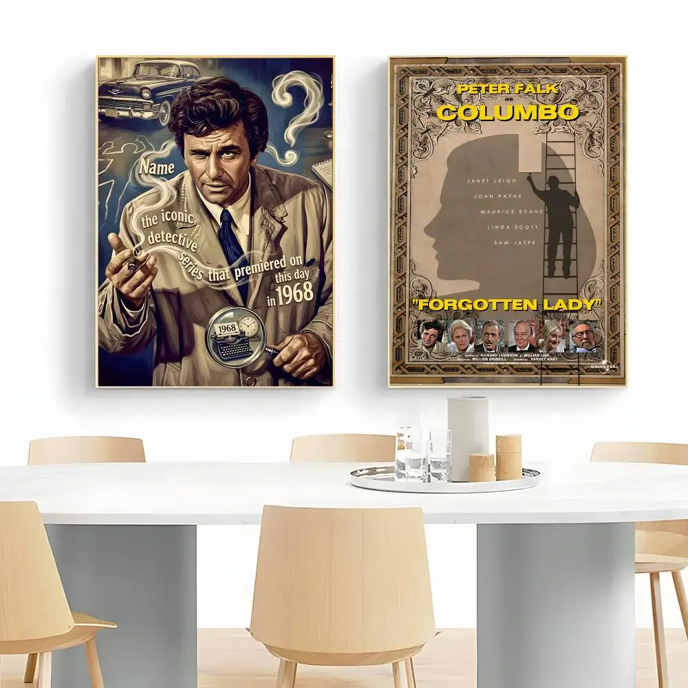 Crime Mystery Series C-Columbo Poster Wall Art Print Decorative Mural Home Decor Gift Unframed