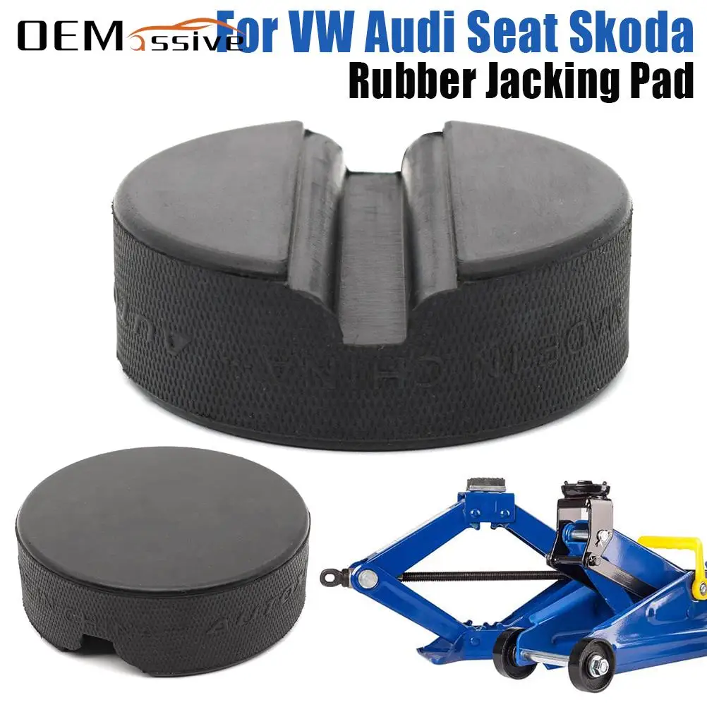 For VW SEAT SKODA AUDI Floor Slotted Car Rubber Jack Pad Frame Protector Adapter Jacking Tool Pinch Weld Side Lifting Disk Guard