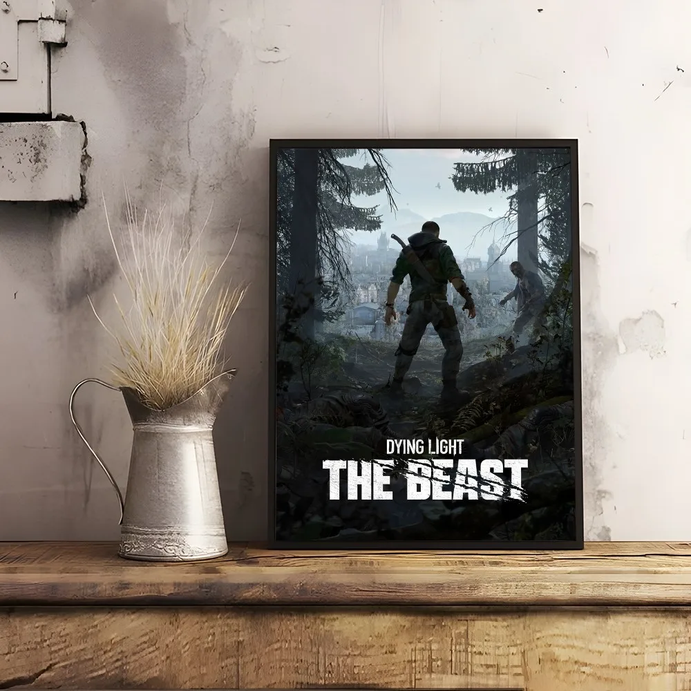 1PC Game D-Dying LightES The Beast Poster Home Living Room Wall Art Garage Room Decor