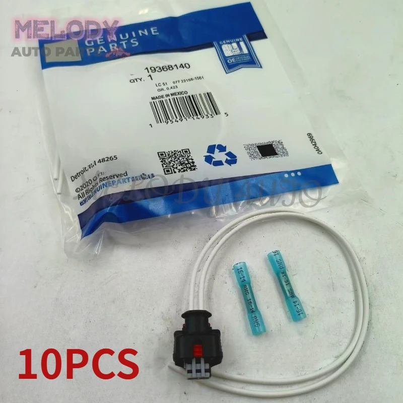 

10PCS 19368140 PT3739 Injector Tail Wire Harnes Connector Kit For BUICK ENCORE LACROSSE CHEVROLET BOLT EQUINOX EXPRESS 2500