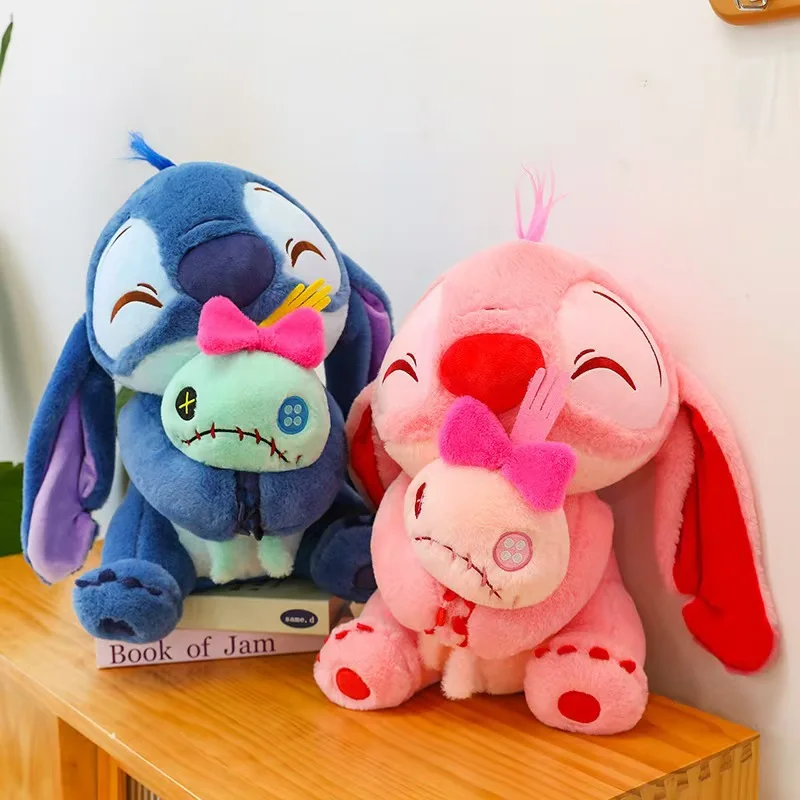 

Новая плюшевая кукла Дисней Стич Лило, милая плюшевая игрушка-утка Стич, рождественский детский подарок на день рождения, кавайная кукла