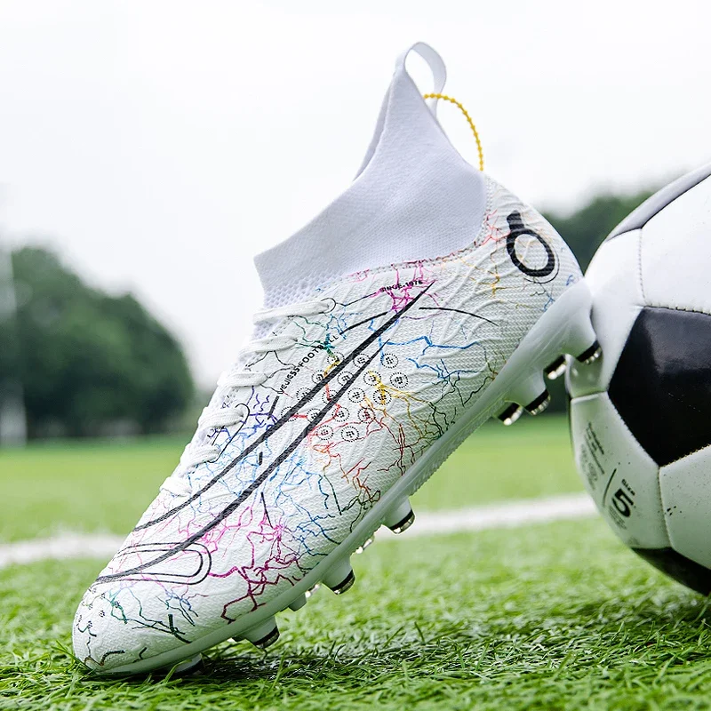 

Мужские футбольные бутсы, противоскользящие профессиональные дышащие новые футбольные бутсы на шнуровке, мужская спортивная обувь для тренировок на траве, мужская