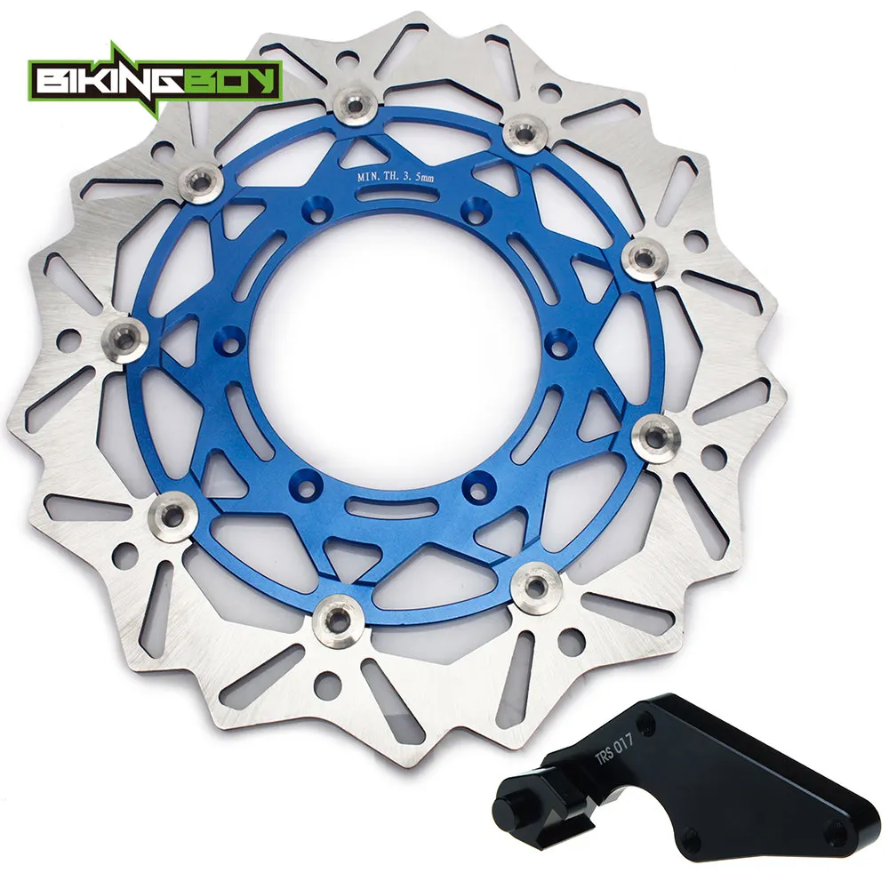 BIKINGBOY For Yamaha YZ250F YZ450F 08 09 10 11 12 13 14 15 Oversize 320mm Front Brake Disc Disk Rotor Bracket YZF 250 YZ-F 450