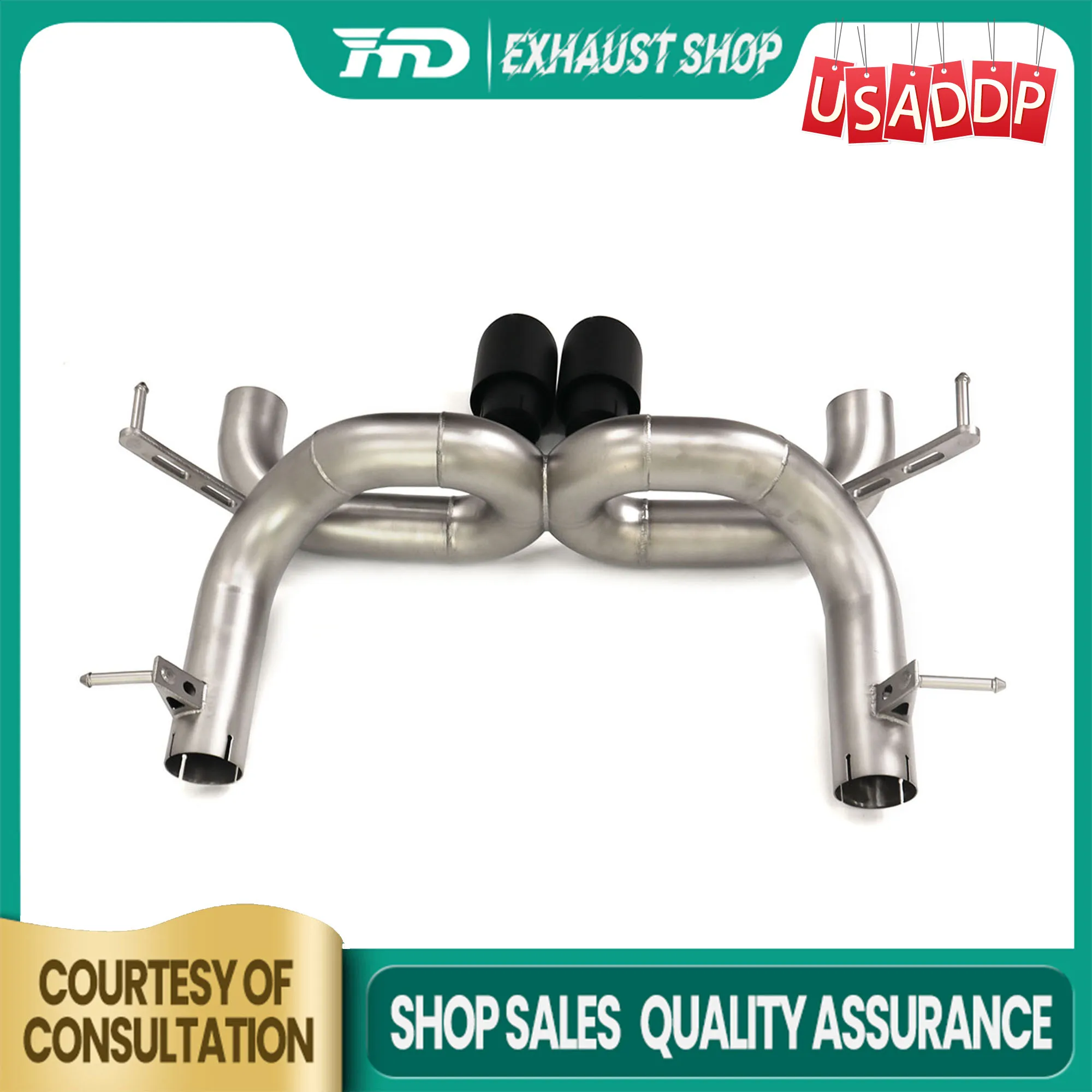 

Without valve for Ferrari 488 Catback Exhaust system SS304 High quality Direct bolt installation Tips High performance