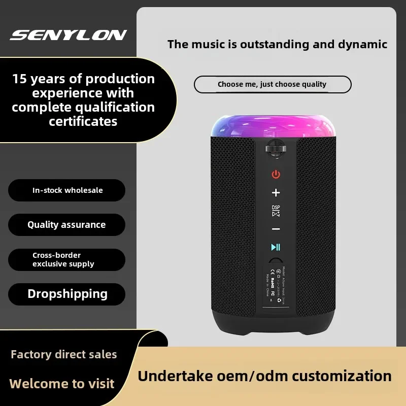 

Popular Bluetooth Speaker, Portable Subwoofer, High Power Colorful Card, Wireless, Karaoke