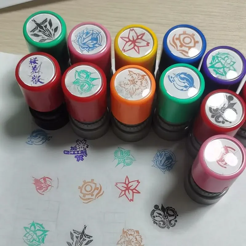 

Game Honkai Impact 3rd The Flames Flame Chaser Logo Decor Stamp Set DIY Plastic Rubber Stamps for Scrapbooking Standard Stamps