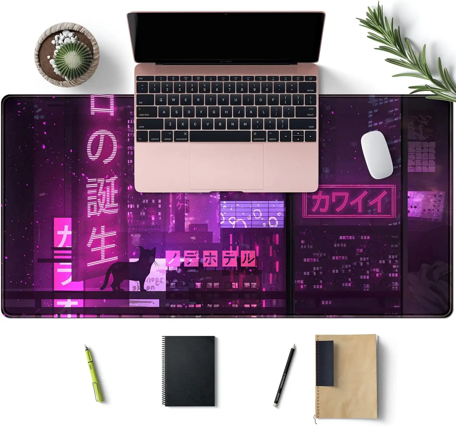 

Large Mouse Pad Purple Gaming Mousepad Desk Mat XXL Extended Anime Cool Keyboard Mouse Mat Desk Pad for Computer Laptop Gamers