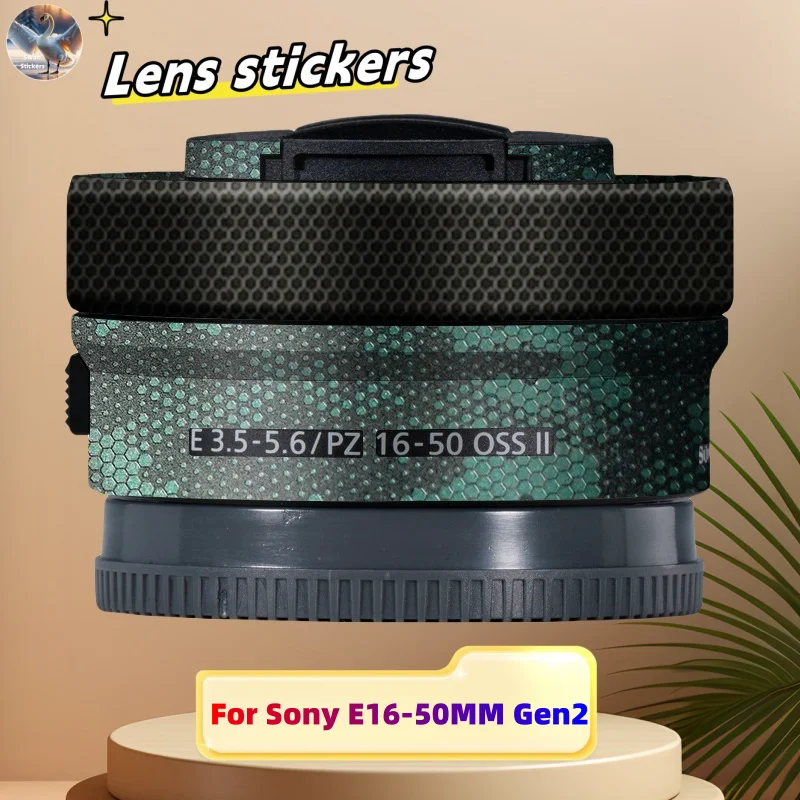 

Для наклеек на объектив Sony E16-50MM Gen2, износостойкая защитная пленка с точным вырезом, кожа «сделай сам»