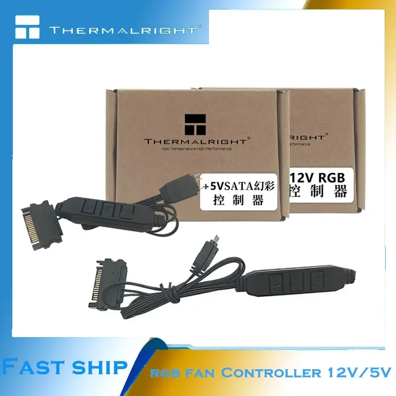 

Thermalright LED Strip Controller 5V 3Pin /12V 4Pin Manual RGB Light Full Color Lighting Control for Computer Case Fan