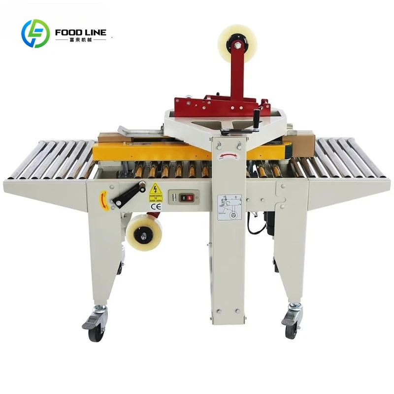

Customized Case Tape Sealing Machine Small Box Sealer Semi Auto Carton Seaing Folding Machine for Carton