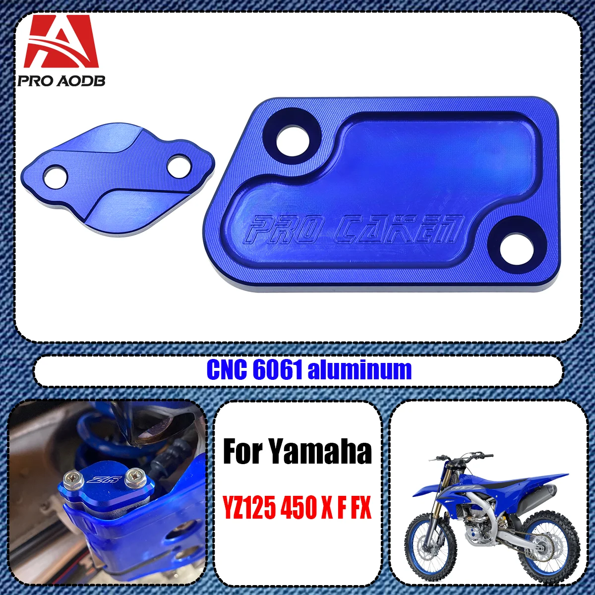 

For YAMAHA YZ65 85 250 450 Brake Master Cylinder Cap YZ65 YZ85 YZ125 YZ250 YZ450 New CNC Front Rear Brake Fluid Reservoir Cover