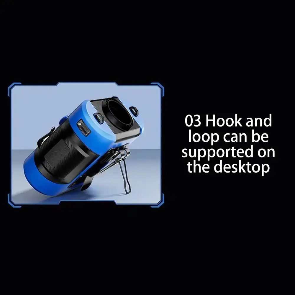 

High-Speed Waist Mounted Fan Refrigeration 100-Speed Adjustable Mini Electric Fan 8000mAh LED Display Personal Cooling Fan