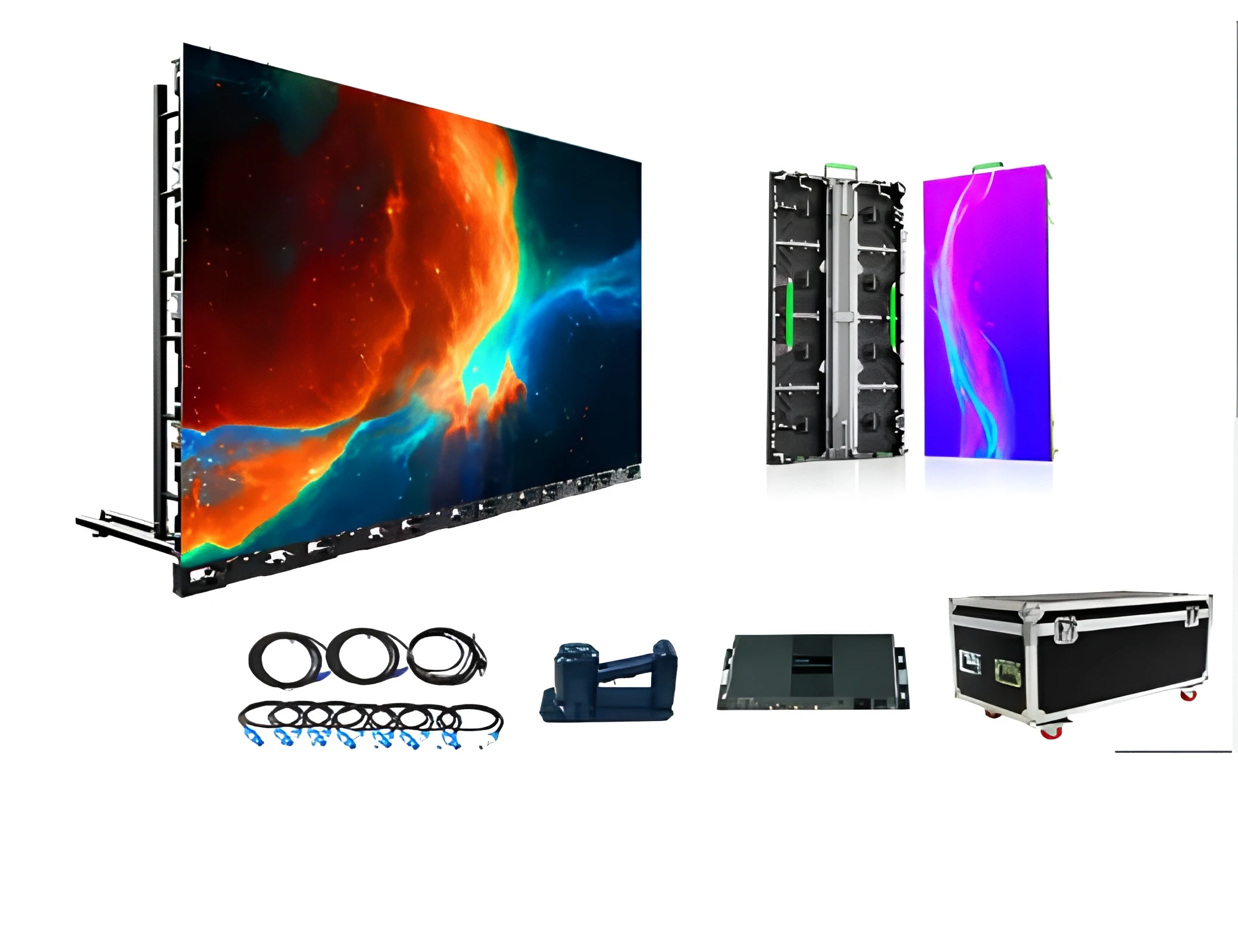 Outdoor Waterproof Advertising Video Player Screen 4x2m 2mm Poster TV Wall LED Display 5 Year Warranty 3500-4000cd/sqm 65410 - view 2