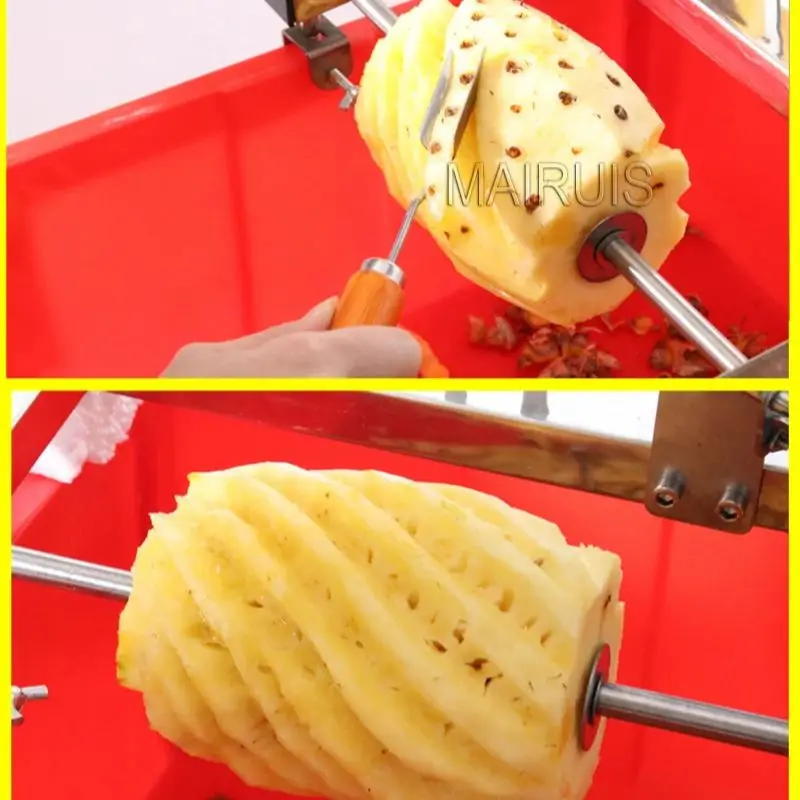 Household Pineapple Peeling Machine Stainless Steel High Quality Commercial Fruit Pineapple Peeler Easy To Carry For Shop view 4