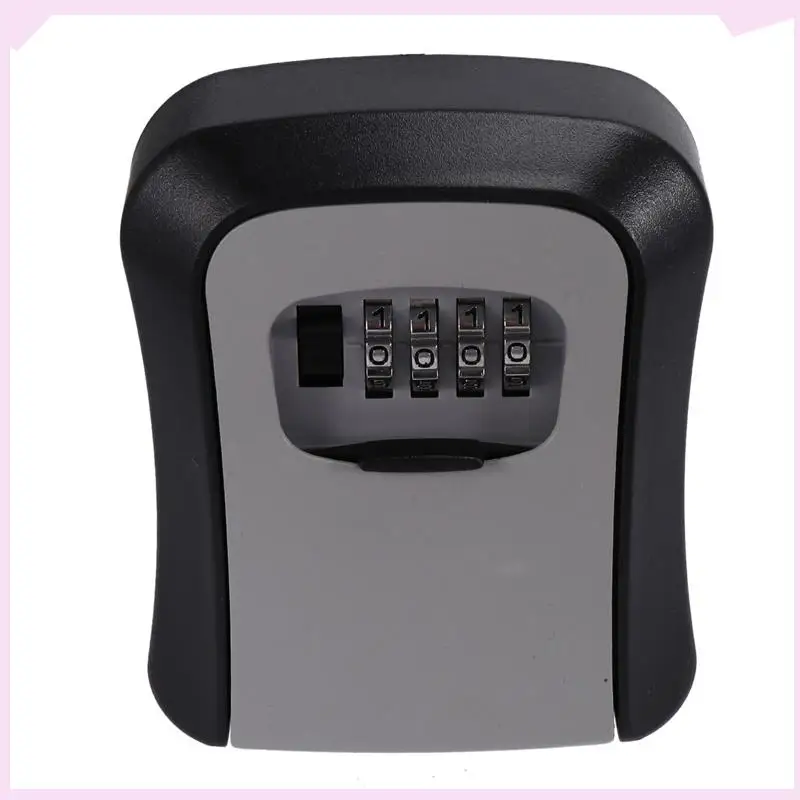 B24B 8X Key Lock Box Wall Mounted Key Safe Box Weatherproof 4 Digit Combination Key Storage Lock Box Indoor Outdoor