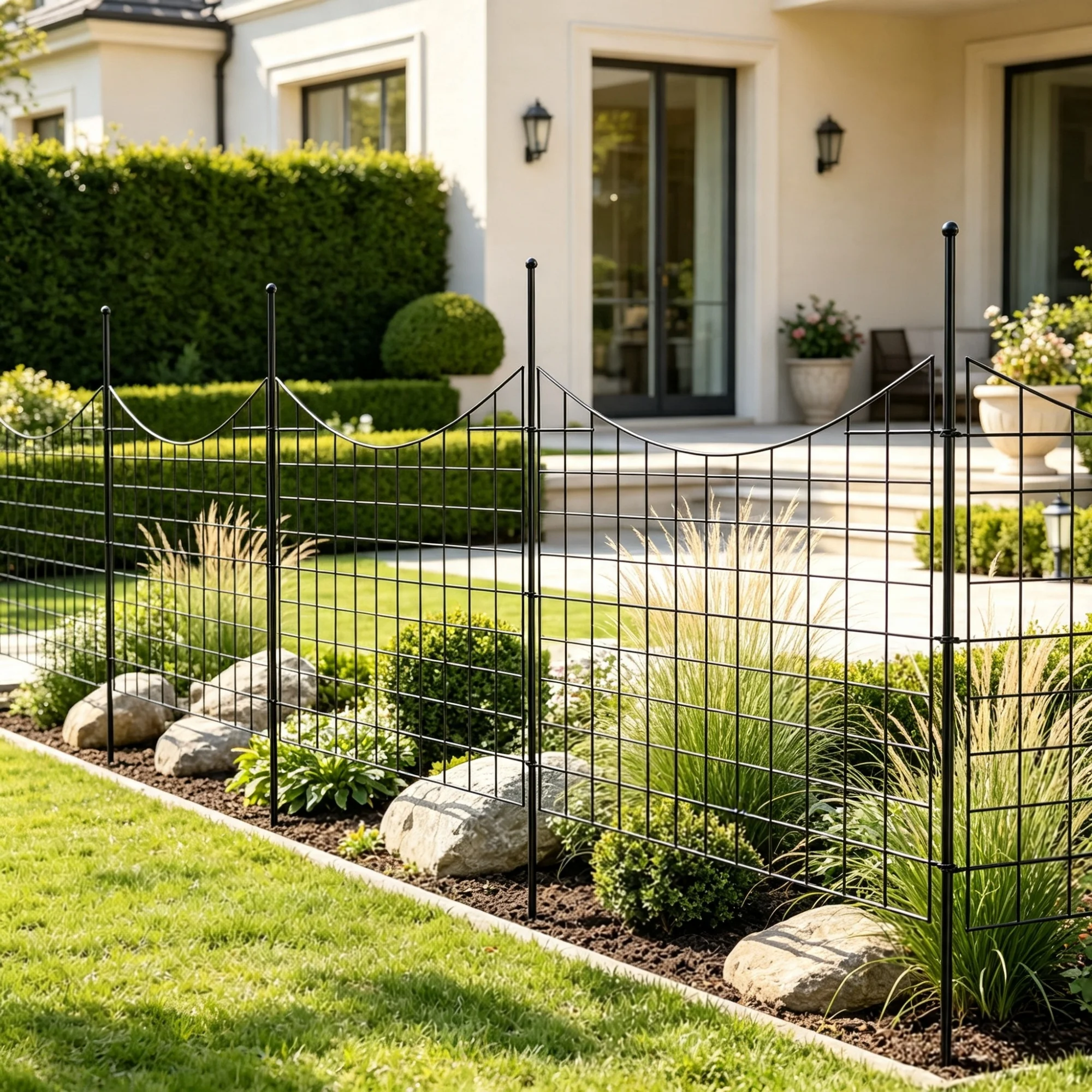 5-Pack Metal Garden Fence, 36.6