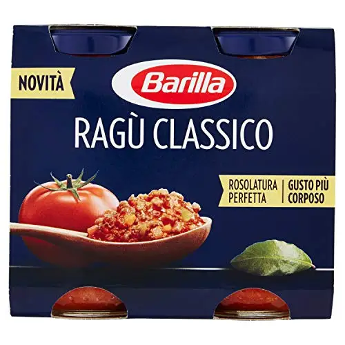 Barilla Ragù Classico - 6 pakjes van 2 stuks van 180 g [12 stuks, 2160G]