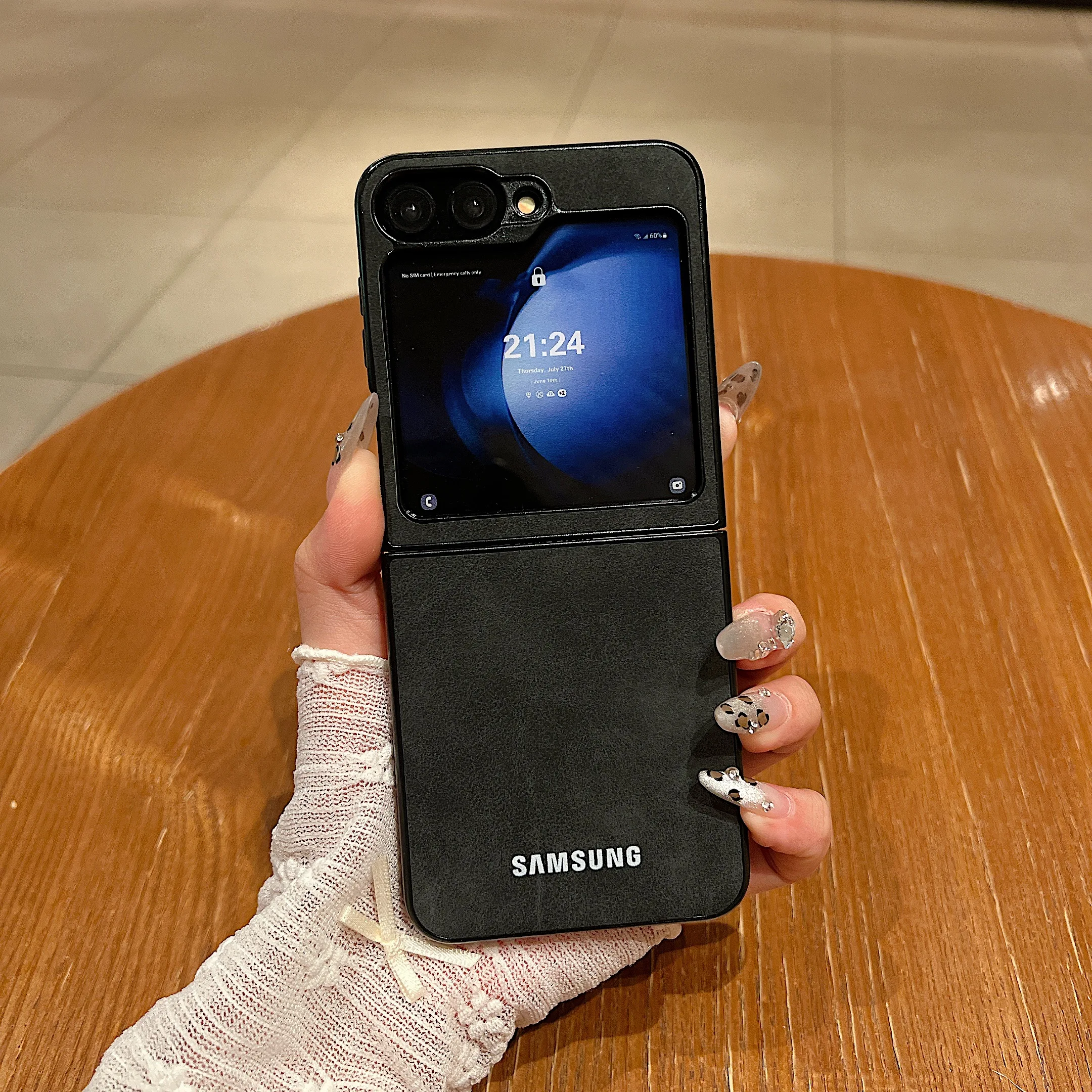 Luxury Business Suede Leather Soft Phone Case Samsung Galaxy Z Flip 7 6 5 4 Shockproof Matte Protective Z Flip8 5 4 3 Back Cover image 3