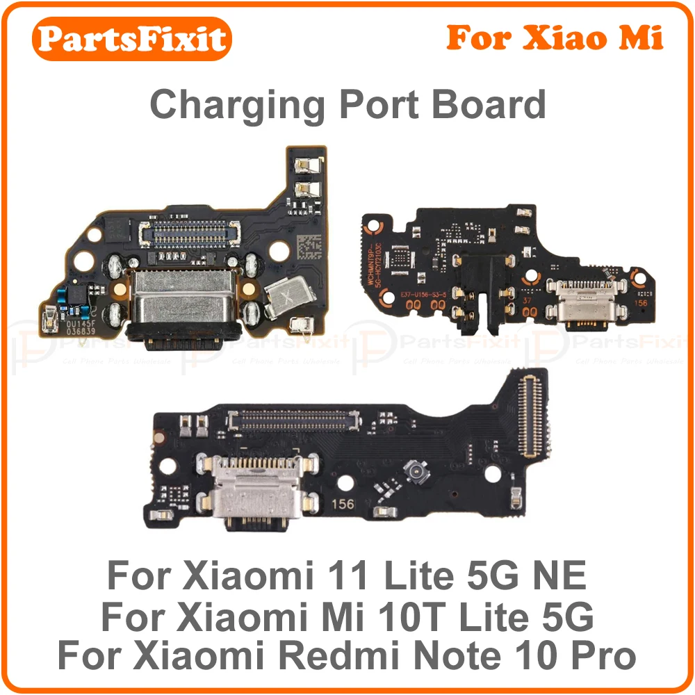 Placa de puerto de carga para Xiaomi 11 Lite 5G NE Xiaomi Mi 10T Lite 5G Xiaomi Redmi Note 10 Pro puerto de carga USB Cable flexible